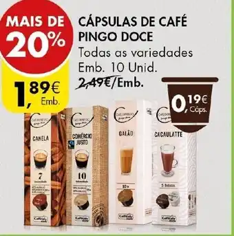 Cápsulas de Café Pingo Doce 10 Unid