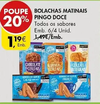 Bolachas Matinais Pingo Doce 6/4 Unid
