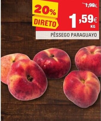 Continente Péssego Paraguayo promoção