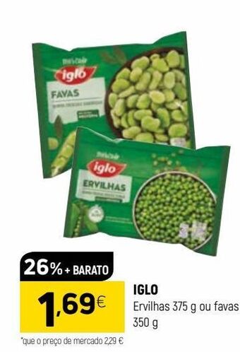 Coviran Ervilhas verdes iglo promoção