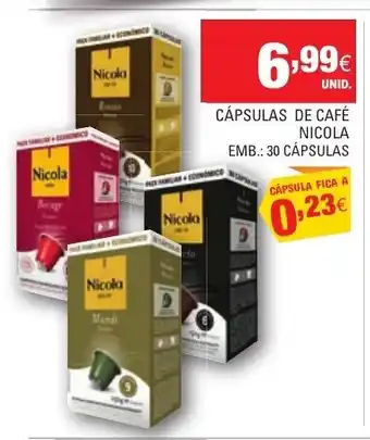 Continente Cápsulas de Café Nicola 30 Cápsulas promoção