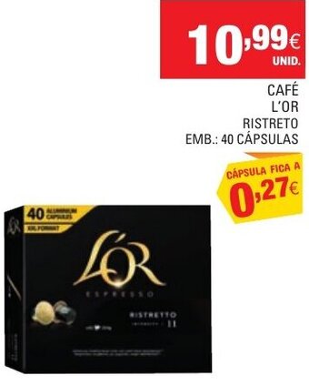 Continente Café L'Or Ristreto 40 Cápsulas promoção