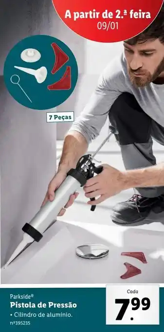 Lidl Pistola de silicone parkside promoção
