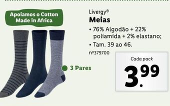 Lidl Meias masculinas promoção