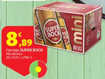 Auchan Cerveja Super Bock Mini Branca 20x0,25L promoção