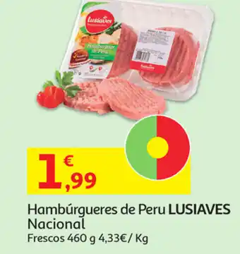 Hambúrguer de Peru Lusiaves Nacional 460g
