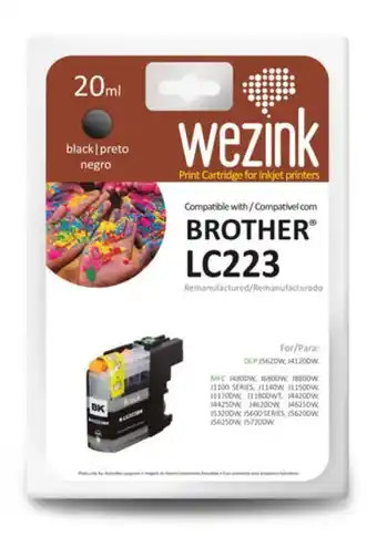 Tinteiro wezink lc223 preto