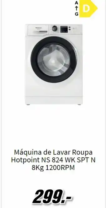 Máquina de Lavar Roupa Hotpoint 8kg