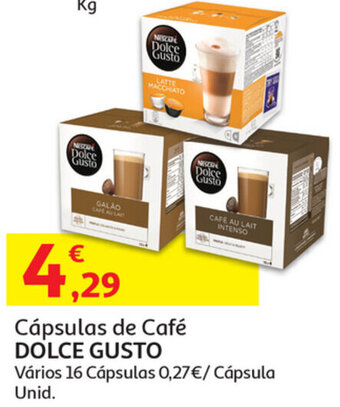 Auchan Cápsulas de Café Dolce Gusto promoção