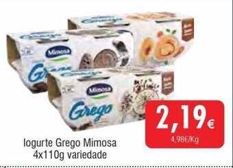 Iogurte grego mimosa