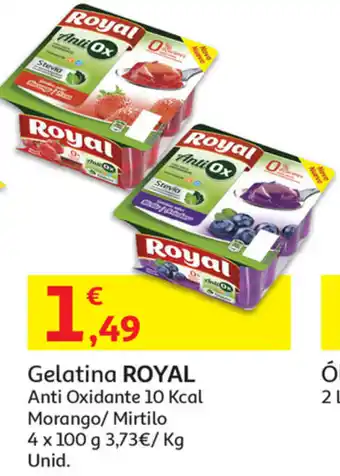 Auchan Gelatina Royal 4x100g promoção