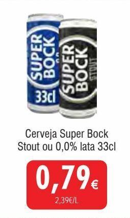 Froiz Lata de cerveja super bock promoção