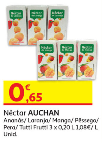 Auchan Néctar Auchan 3x0,20L promoção