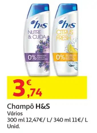 Auchan Champô H&S 300ml promoção