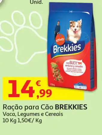 Auchan Ração para Cão Brekkies 10kg promoção
