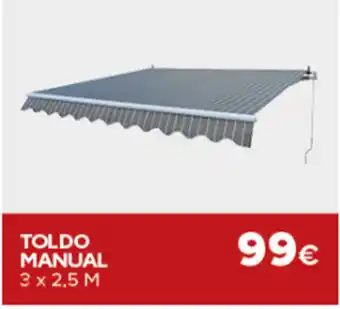 Brico Depôt Toldo Manual 3x2,5m promoção