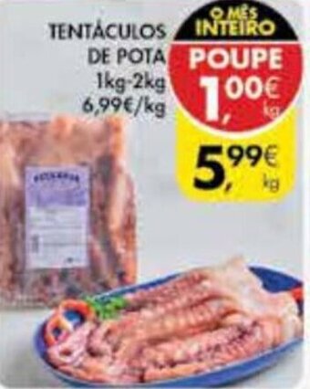 Pingo Doce Tentáculos de pota 1kg promoção