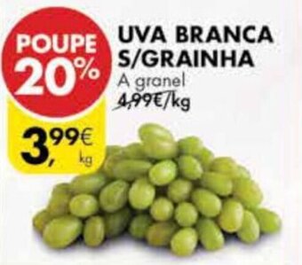 Pingo Doce Uva Branca s/ Grainha 1kg promoção