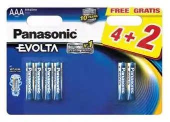 Pilhas alcalinas panasonic pack 6 evolta aaa lr03
