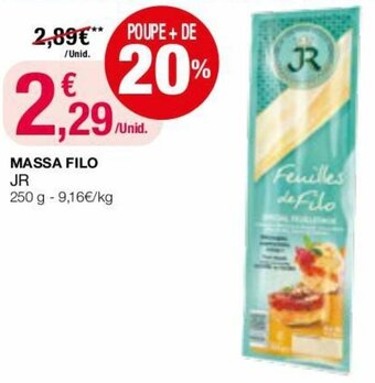 Intermarché Massa Filo JR 250g promoção