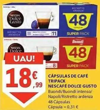 E.Leclerc Cápsulas de café dolce gusto promoção