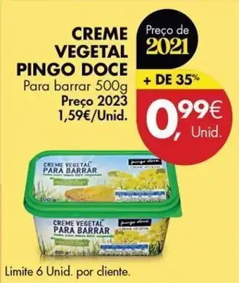 Margarina vegetal pingo doce