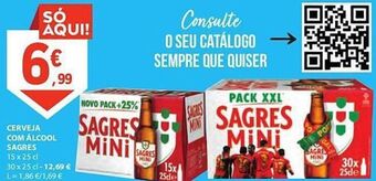 E.Leclerc Cerveja sagres mini promoção