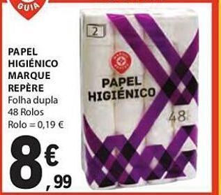 E.Leclerc Papel higiênico promoção