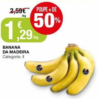 Intermarché Banana da Madeira promoção