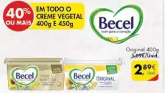 Pingo Doce Em Todo O Creme Vegetal 400g e 450g promoção