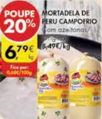 Pingo Doce Mortadela De Peru Campofrio 1kg promoção