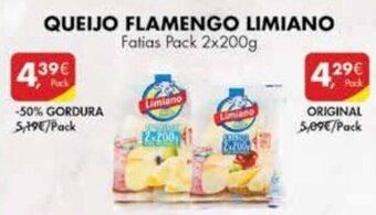 Pingo Doce Queijo Flamengo Limiano 2x200g Original promoção