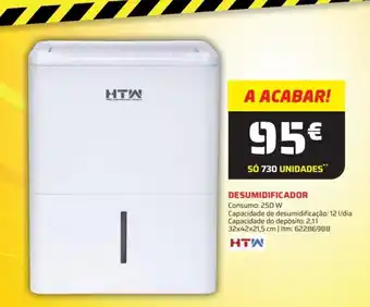 Bricomarché HTW Desumidificador 250W promoção