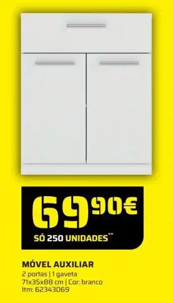 Bricomarché Móvel Auxiliar 71x35x88cm promoção