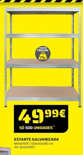 Bricomarché Estante Galvanizada promoção