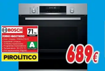 BragaJAV Bosch Forno 71lts promoção
