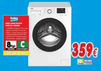 BragaJAV Beko Máq. lavar roupa WTA 8kg promoção