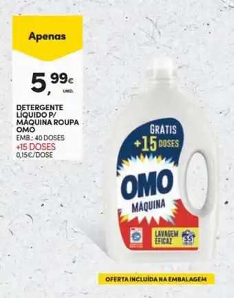 Continente Detergente Liquido p/ Maquina roupa Omo promoção