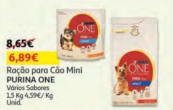 Auchan Ração cão purina one promoção