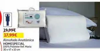 Auchan Almofada anatomica homespecial100% pol. 30x47x10cm maria promoção