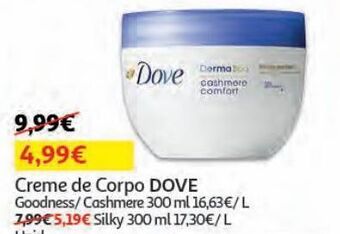 Auchan Creme corpo dove promoção