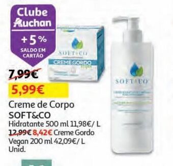 Auchan Creme gordo soft&co promoção