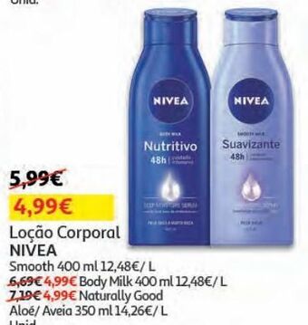 Auchan Loção corporal nivea promoção
