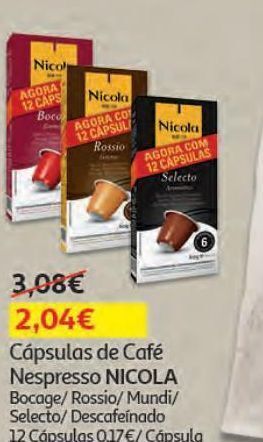 Auchan Cápsulas nicola promoção