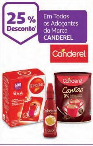 Auchan Adoçante em pó canderel promoção