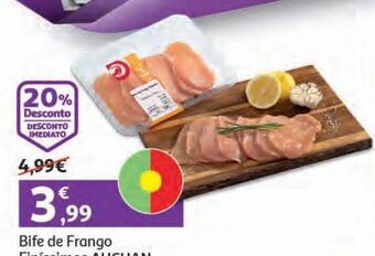 Auchan Bife frango finissimos auchan 320gr promoção