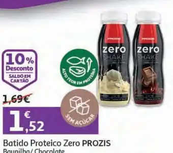Auchan Batido proteico zero prozis promoção