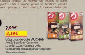 Auchan Cápsulas café auchan promoção