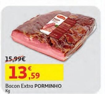 Auchan Bacon extra porminho kg promoção