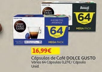 Auchan Cápsulas dolce gusto promoção